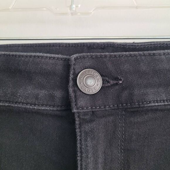American‎ Eagle next level stretch black skinny jeans minimalist goth neutral - Picture 4 of 13